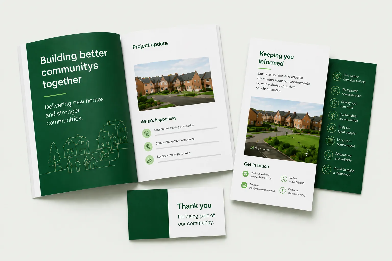 Materials we produce and deliver for development communication
