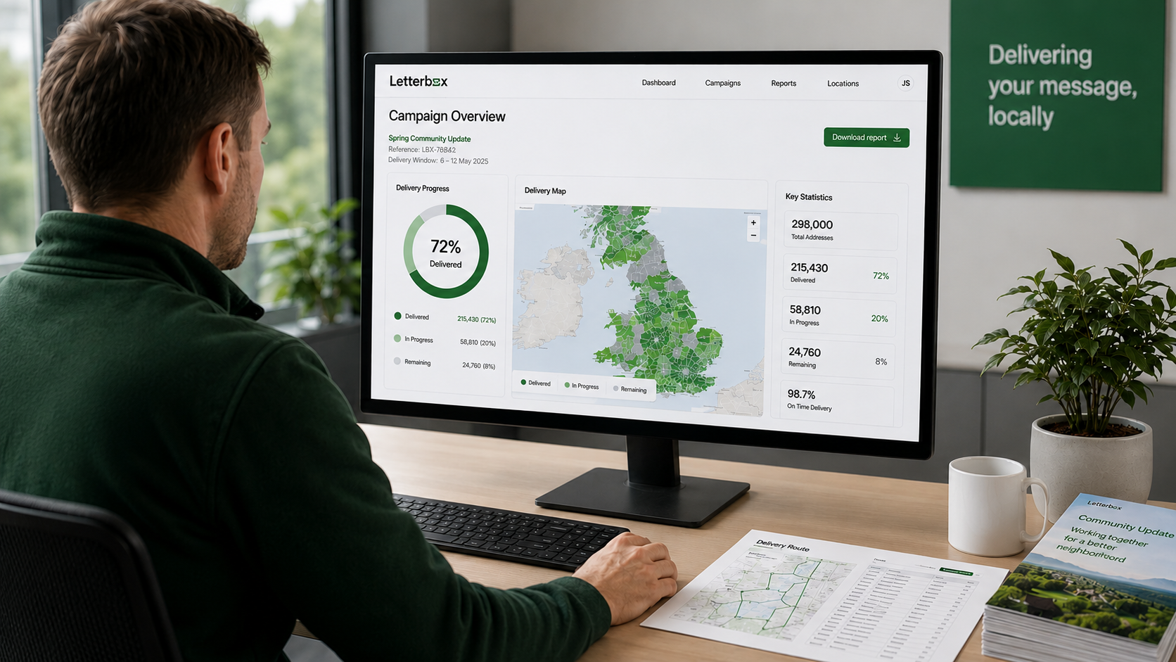 Tracking and reporting dashboard