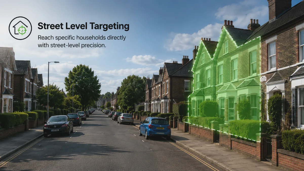 Street Level Targeting — reach specific households directly with street-level precision