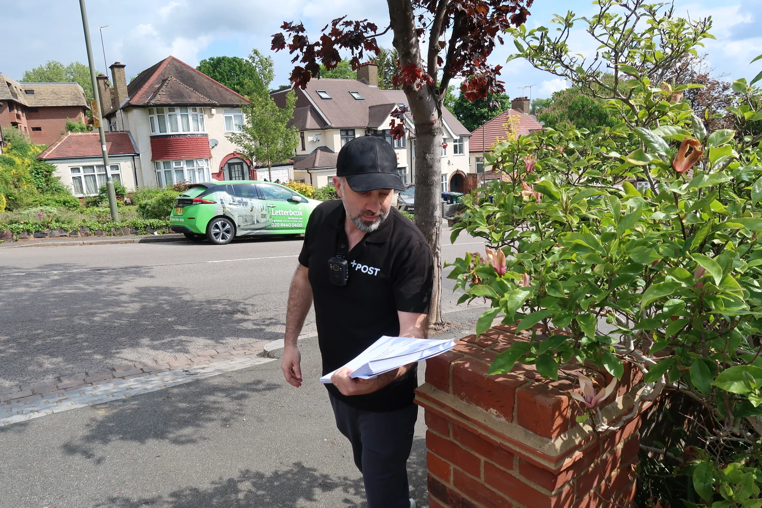 Letterbox team member delivering materials for Brent Council